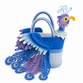 The Blue Peacock Basket Tote main view