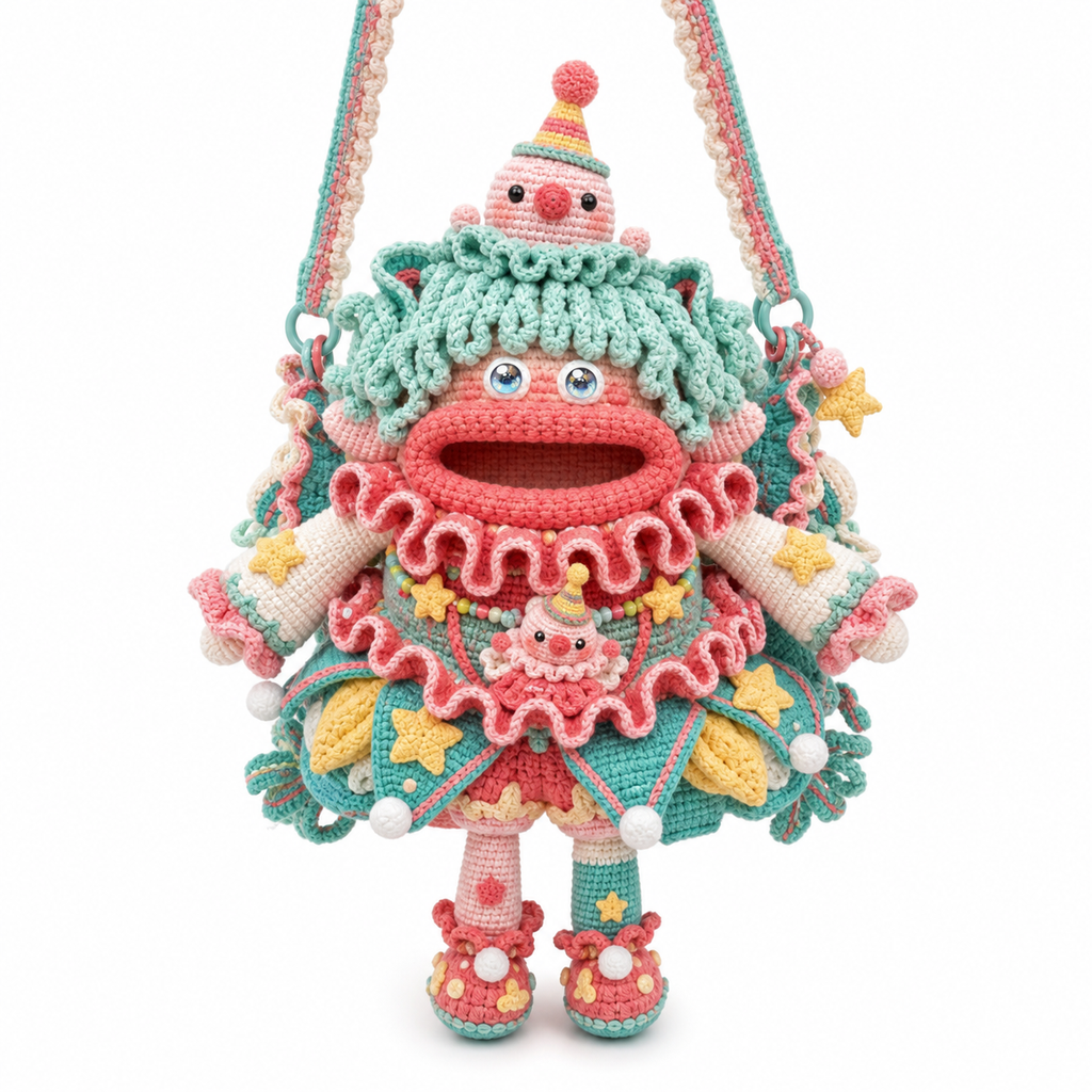 The Mint Ruffle Doll Bag main view