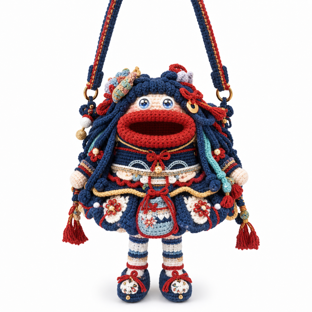 The Navy Carnival Doll Bag main view