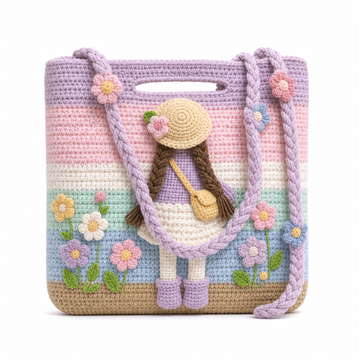 The Pastel Doll Garden Tote main view