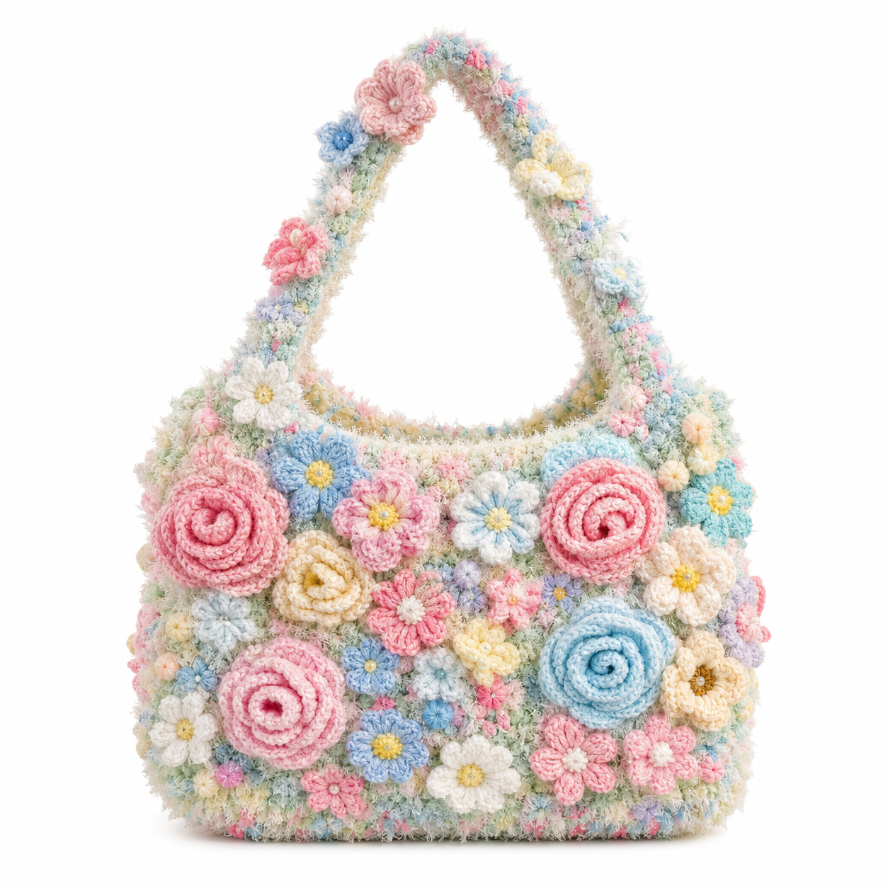 The Pastel Garden Hobo Bag main view