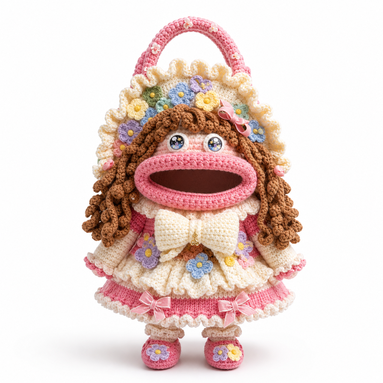 The Pink Ruffle Doll Bag main view