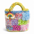 The Rainbow Fuzzy Bucket Bag main view