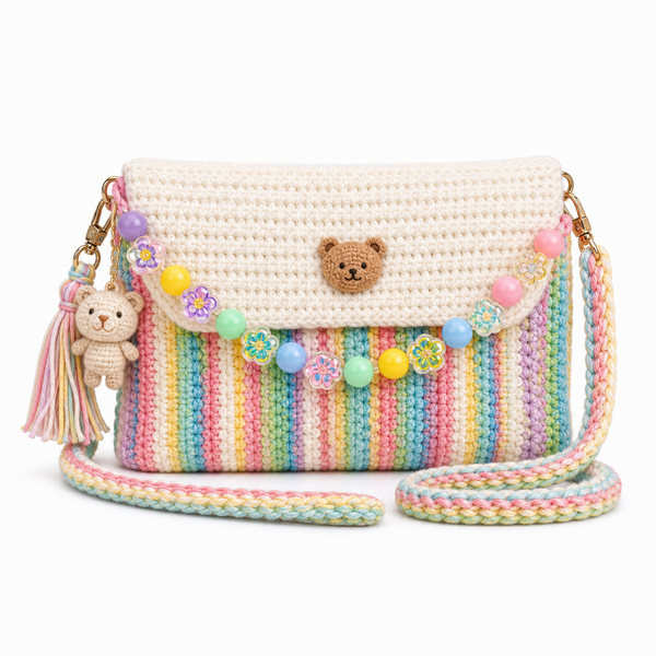 The Rainbow Teddy Crossbody