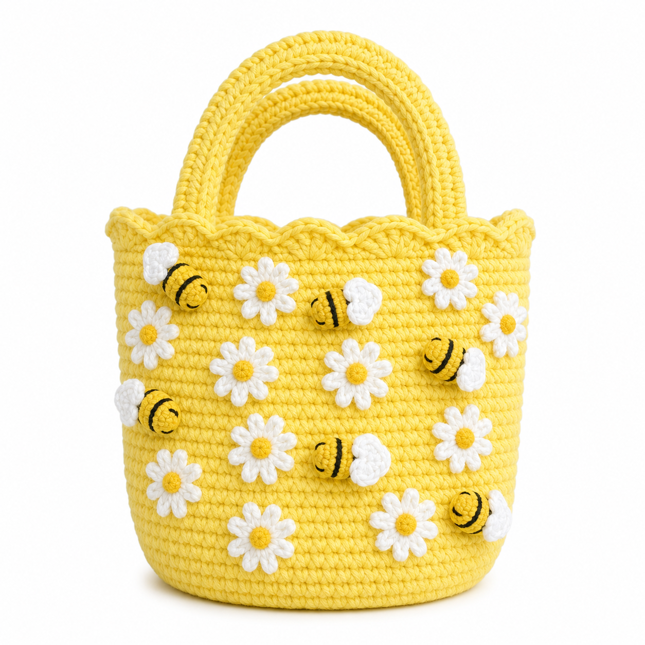 The Yellow Daisy Bucket Bag main view