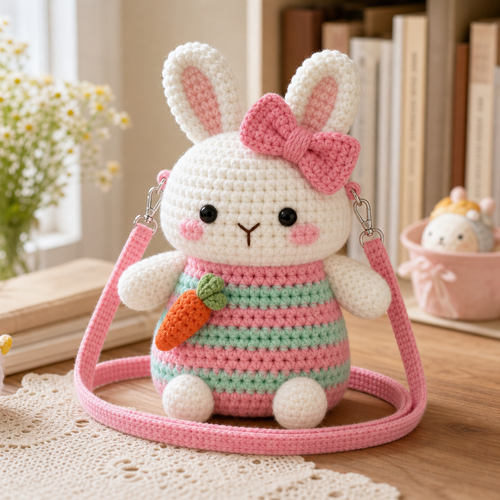 The Bunny Carrot Crossbody detail view
