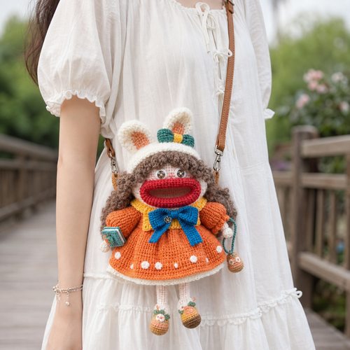 The Bunny Hood Doll Crossbody detail view