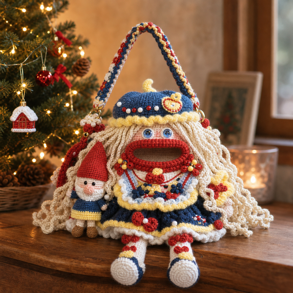 The Holiday Doll Crossbody detail view