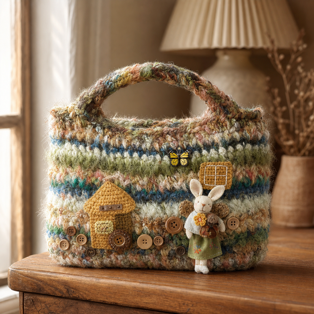 The Woodland Bunny Tote detail view