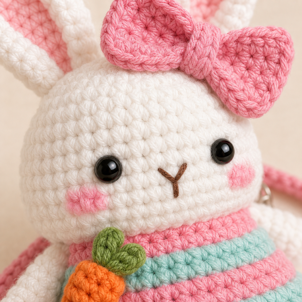 The Bunny Carrot Crossbody detail view