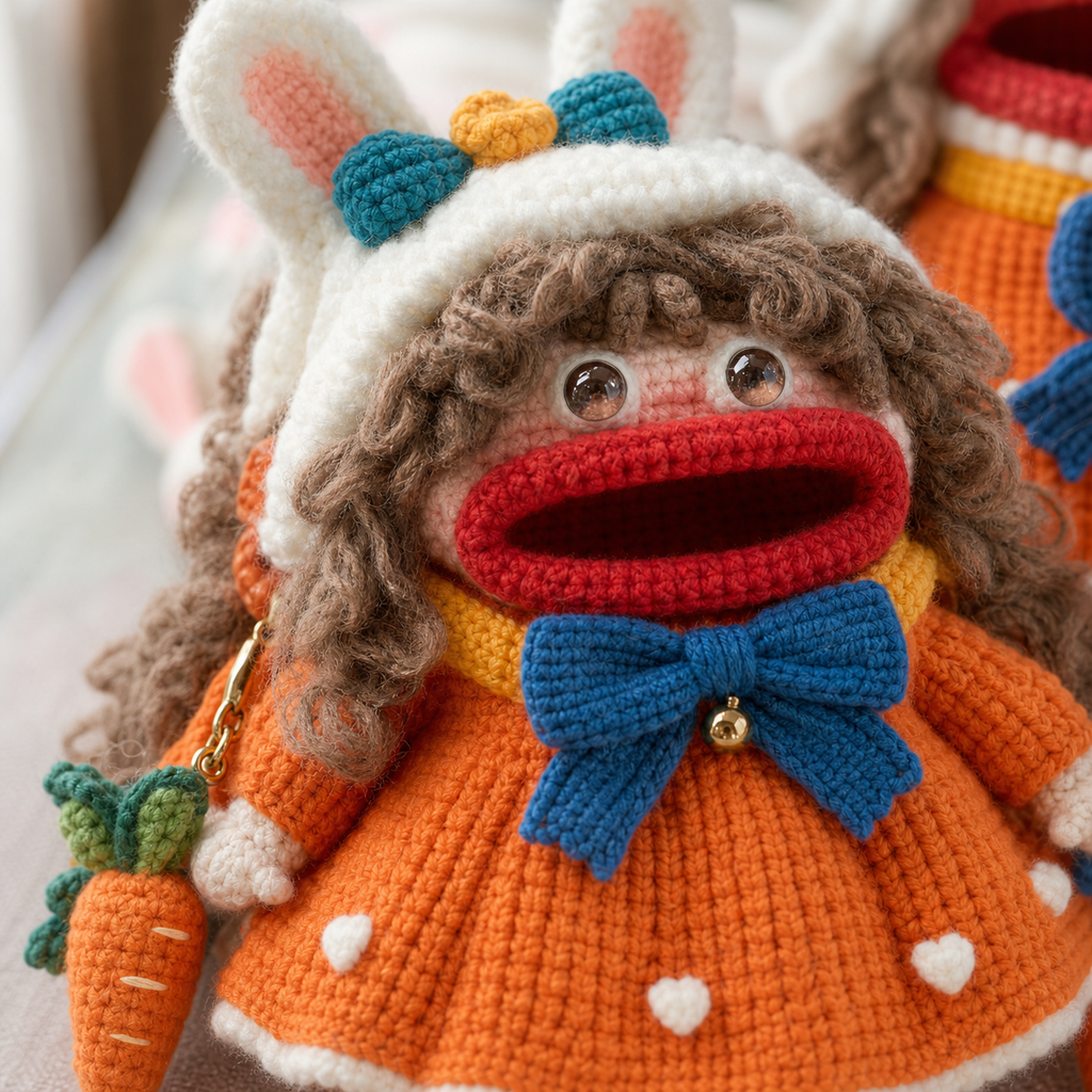 The Bunny Hood Doll Crossbody detail view