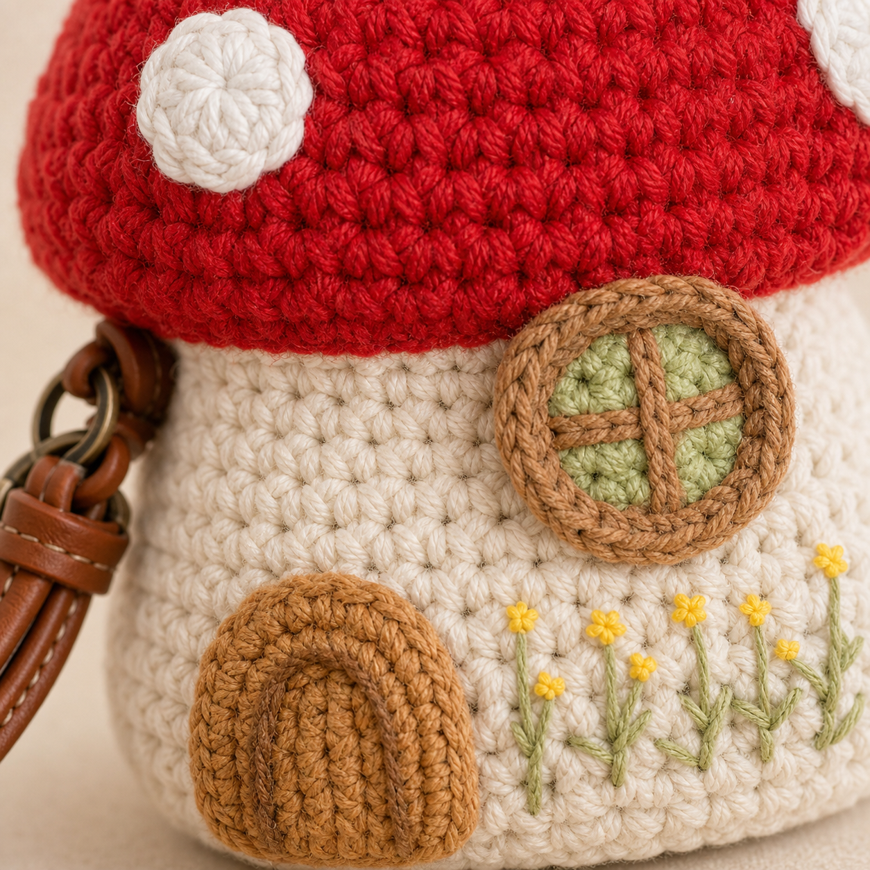 The Mushroom Cottage Crossbody detail view