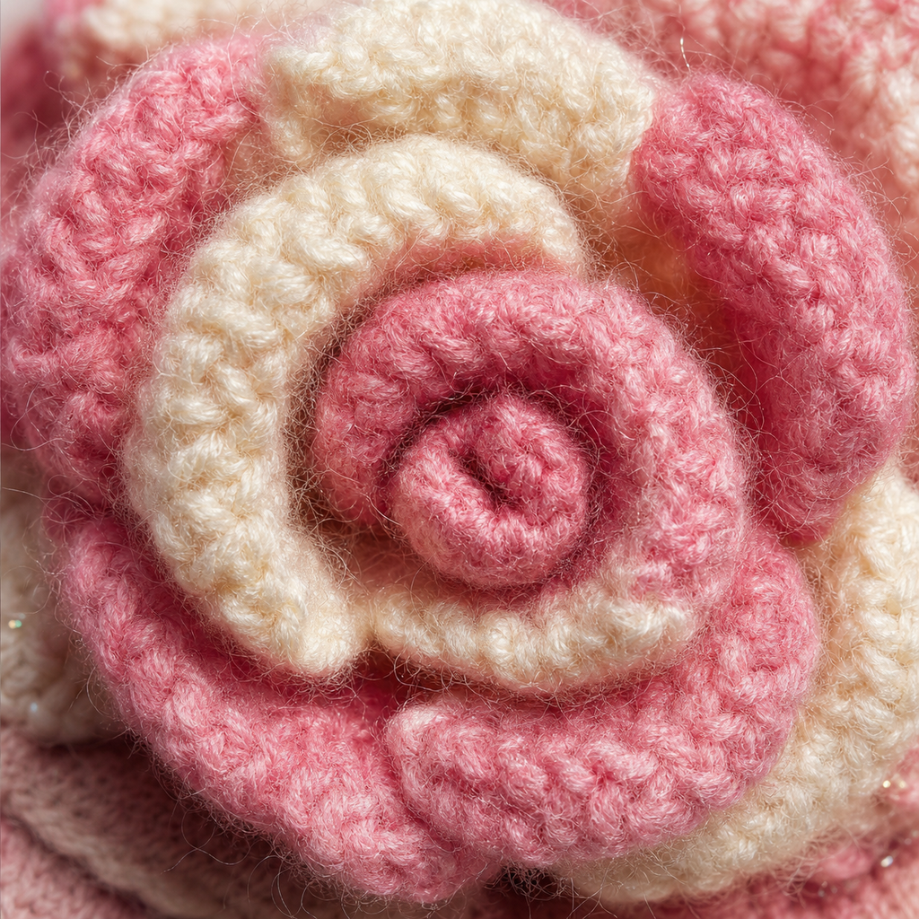 The Pink Rose Mini Pouch detail view