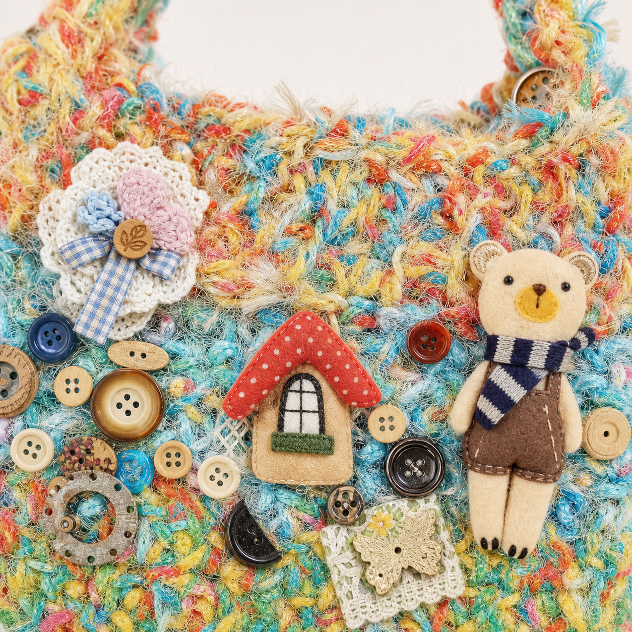 The Cottage Charm Hobo Bag detail view